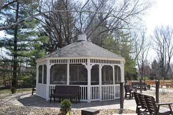 Outdoor screened gazebo